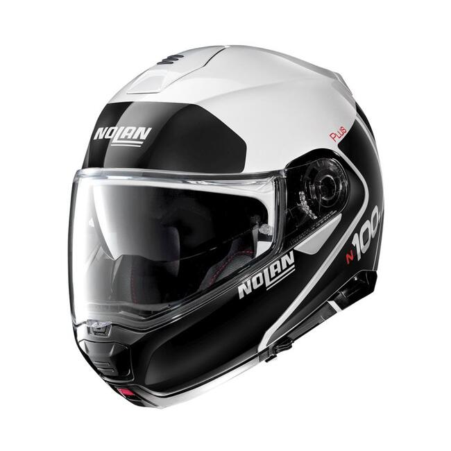 Casco Modulare N100-5 P Distinctive N-com 022 Metal White Nolan